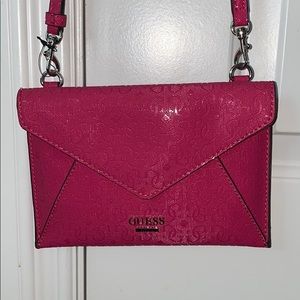 Guess pink crossbody or clutch Bianco Nero Mini